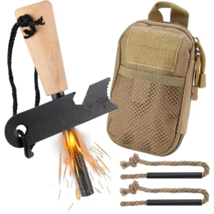 Fire Starter Kit and Multifunctional Outdoor Bag