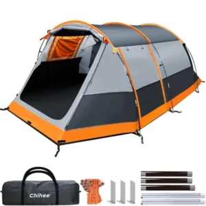 Tunnel Tent 4 Person Family  with 2 Doors